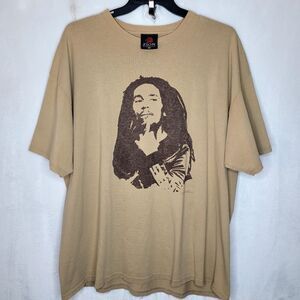 Vintage Y2K 2003 Bob Marley Zion Rootswear Shirt Size 2X